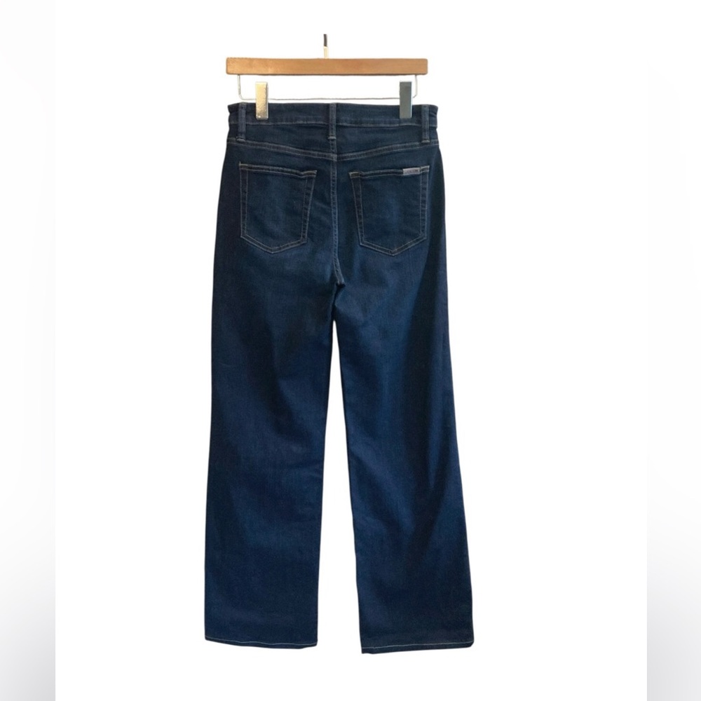 Joe's Jeans Women's Dark Blue Wide Leg Full Length Dark Indigo Ink Jeans - Picture 2 of 8
